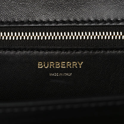 Burberry Calfskin Monogram Embossed Medium TB Chain Bag Black 5 of 9