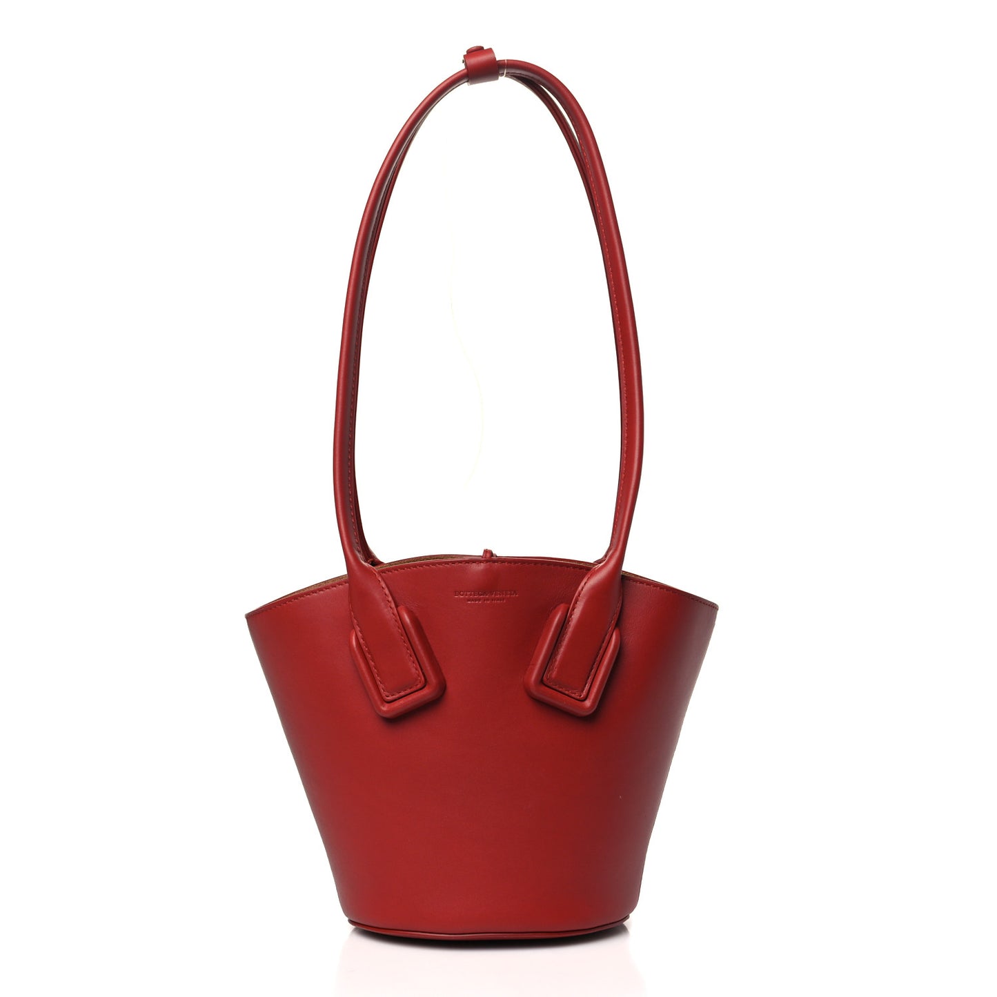 Calfskin Small Basket Tote Amaranto