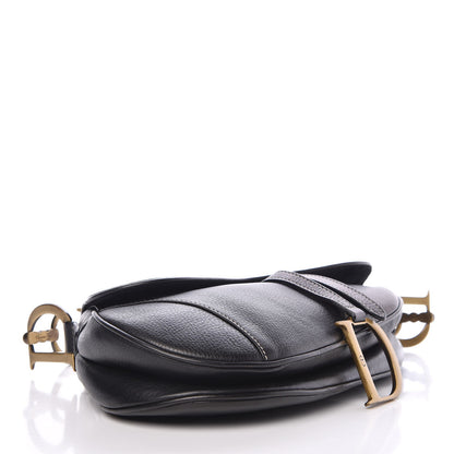 Christian Dior Calfskin Saddle Bag Black 4 of 8