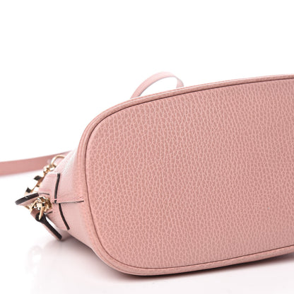 Gucci Dollar Calfskin Small GG Charm Dome Bag Soft Pink 10 of 11