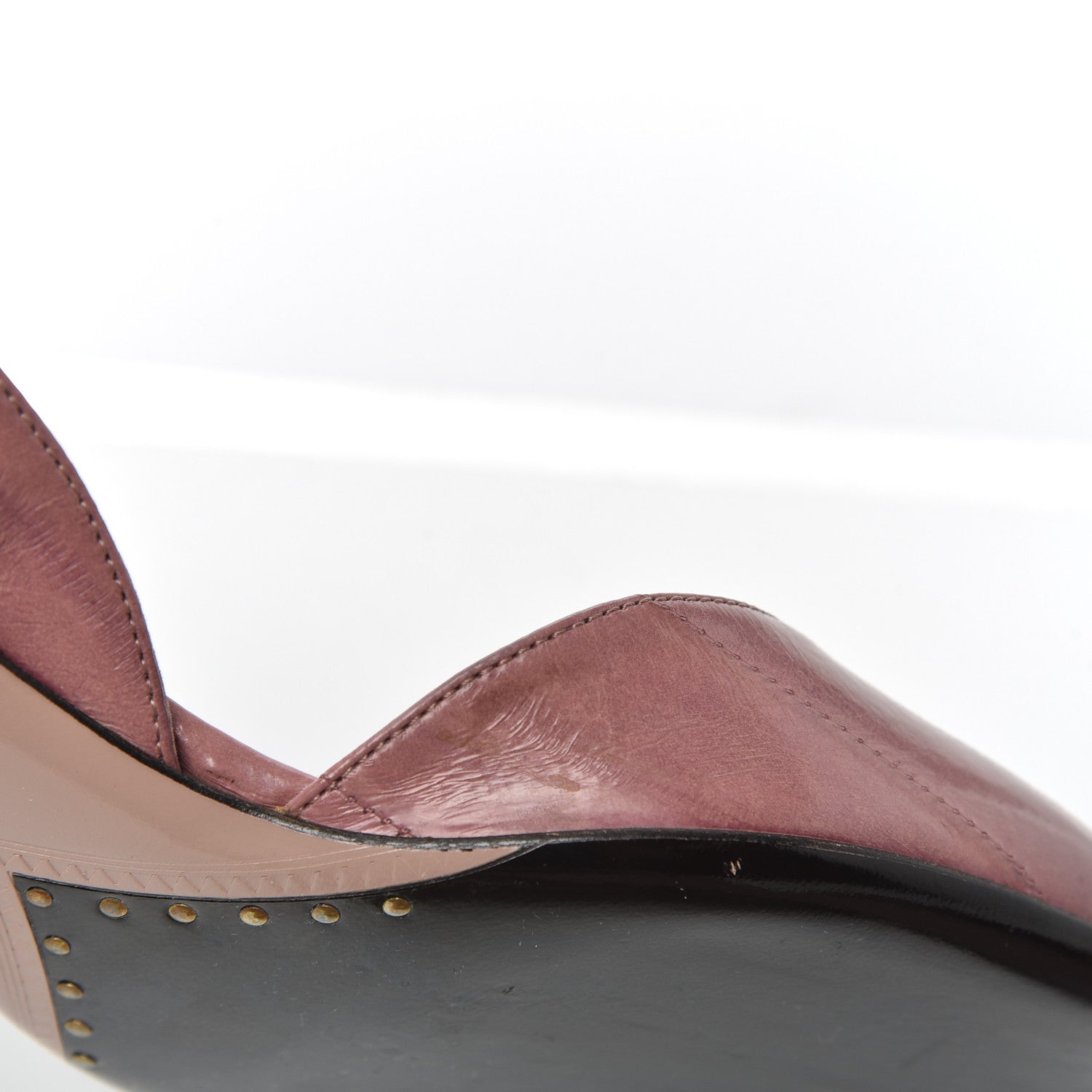 Gucci Eel Arielle Round Toe Pumps 35.5 Rose Bud 10 of 16