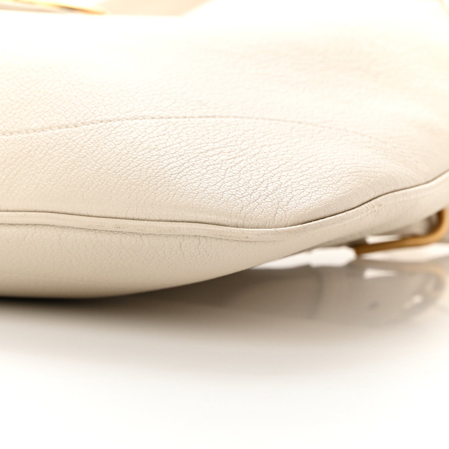 Goatskin Large Aphrodite Shoulder Bag Mystic White