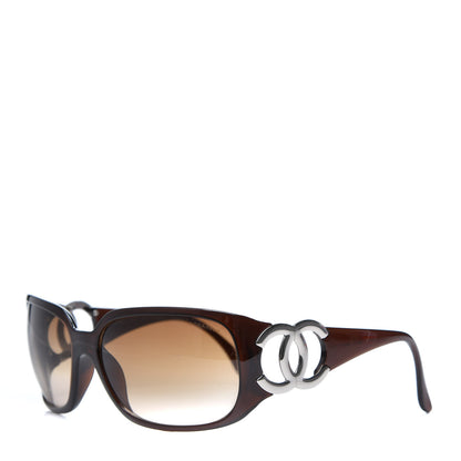 Chanel CC Sunglasses 6014 Brown 1 of 8