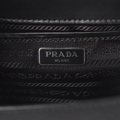 Prada Metallic Saffiano Soft Chain Shoulder Bag Silver 6 of 8