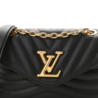 Louis Vuitton Calfskin LV New Wave Chain Bag Black 7 of 10