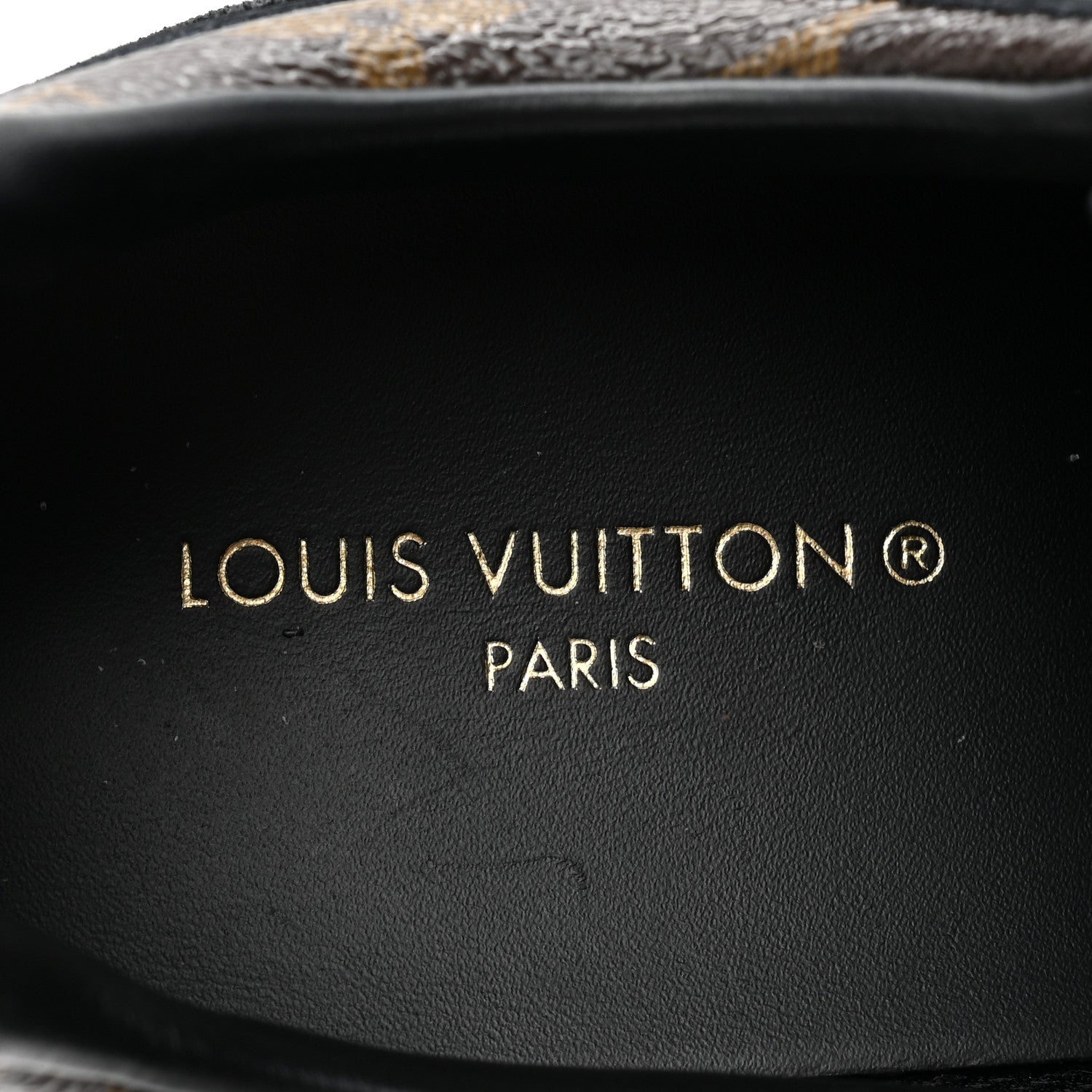 Louis Vuitton Suede Monogram Run Away Sneakers 38 Black 8 of 10