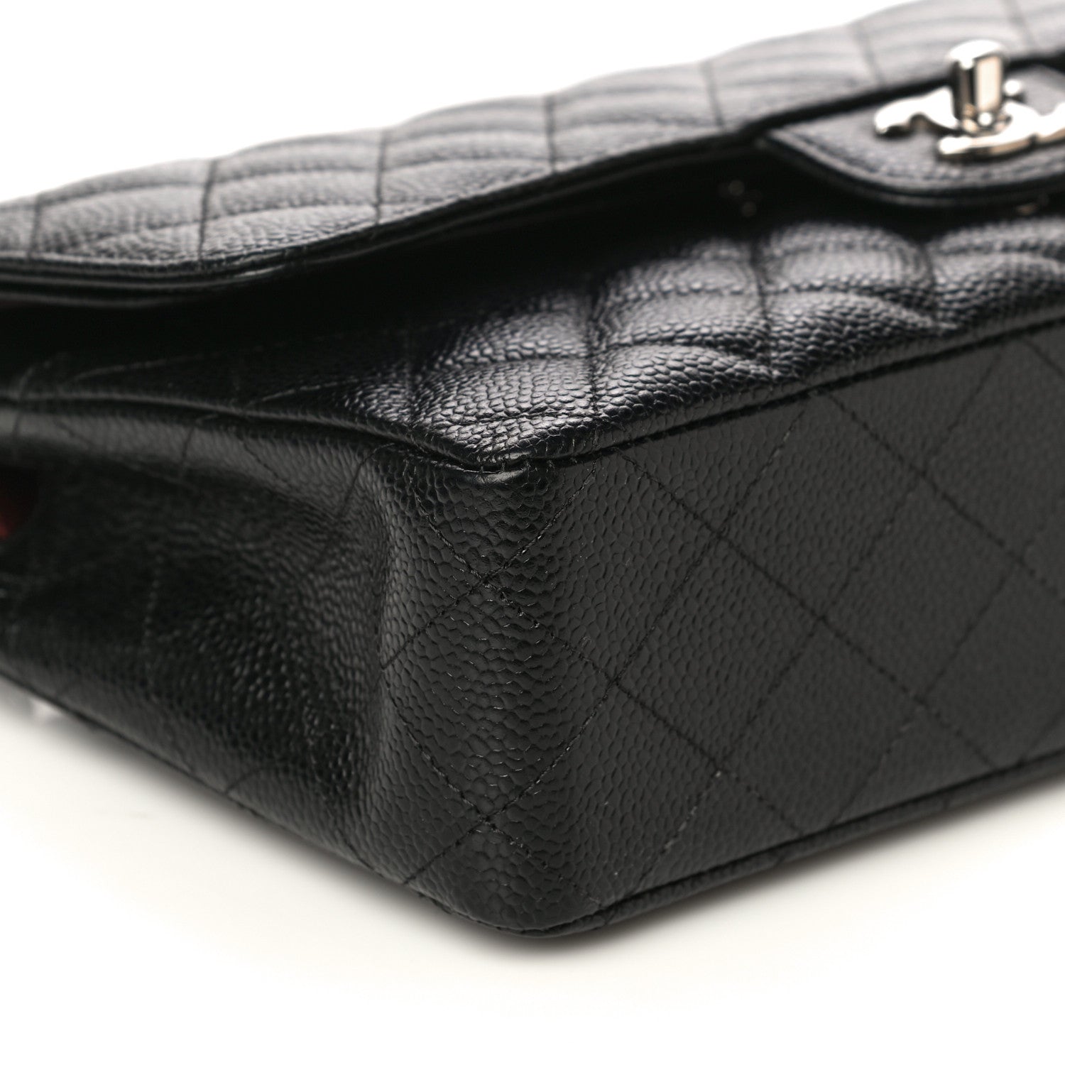 Chanel Caviar Quilted Medium Double Flap Black 9 of 10