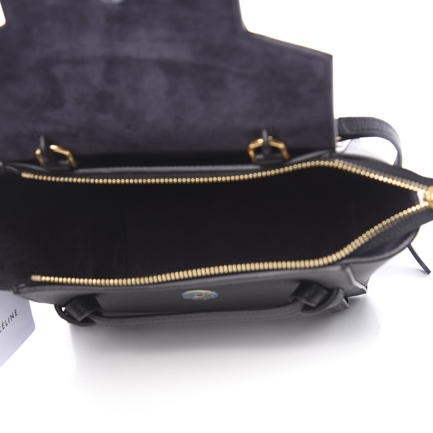 Grained Calfskin Nano Belt Bag Black
