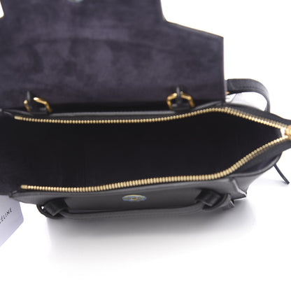 Celine Grained Calfskin Nano Belt Bag Black 5 of 10