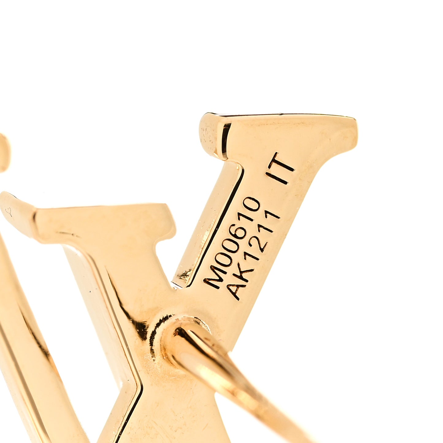 Metal LV Iconic Earrings Gold