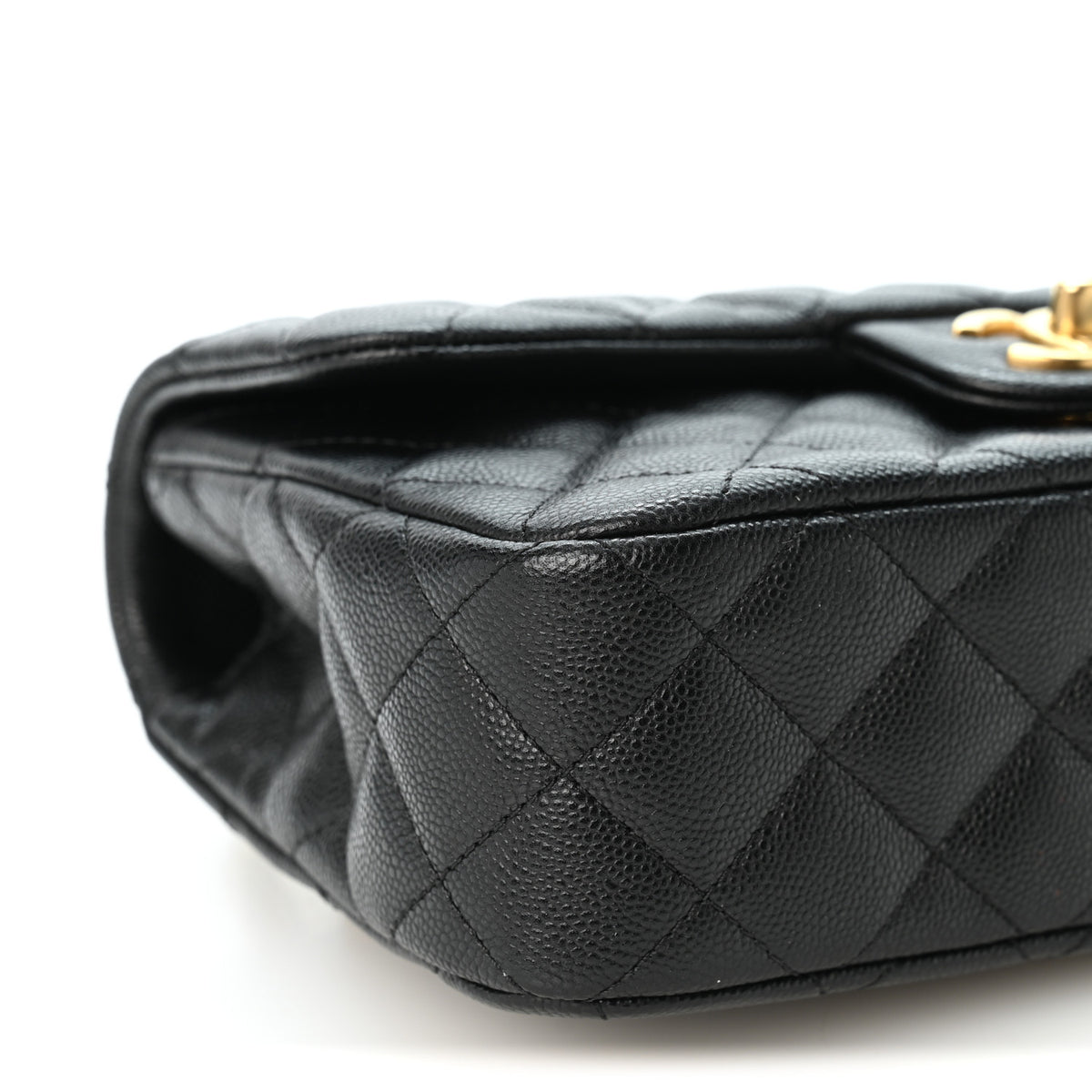 Caviar Quilted Small Handy CC Flap Black
