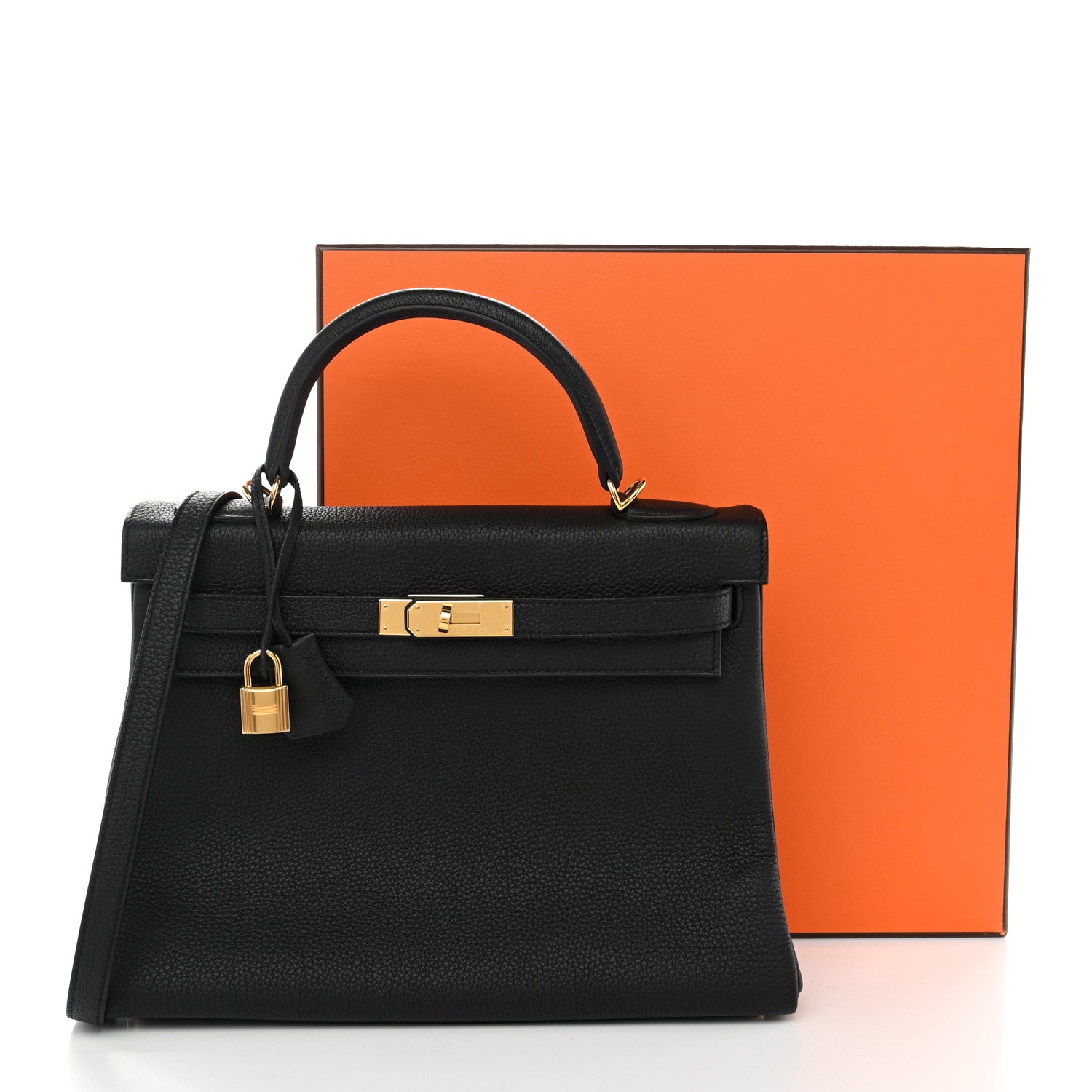 Hermes Togo Kelly Retourne 32 Black 12 of 12