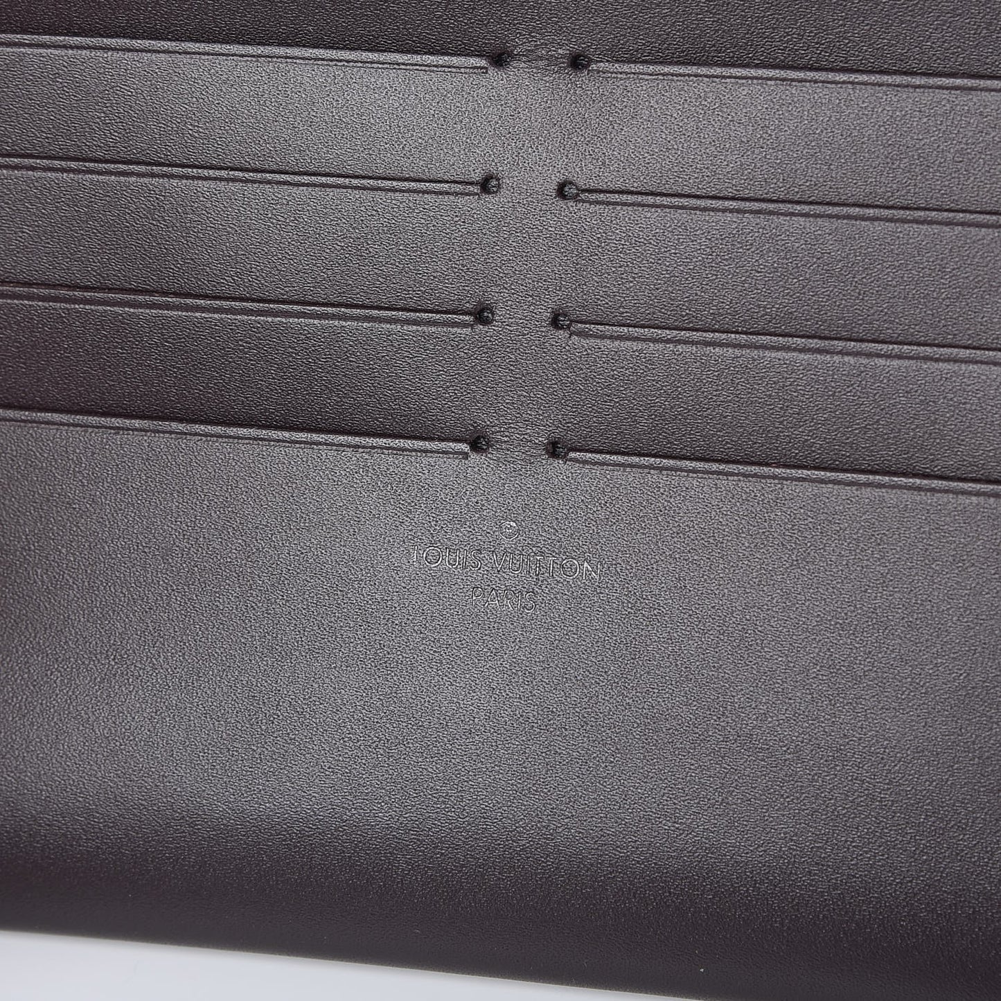 Calfskin Felicie Card Holder Insert Amarante