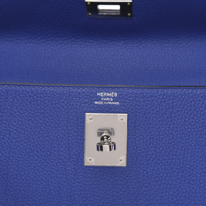 Hermes Togo Au Galop Kelly Retourne 28 Bleu Electrique 7 of 12