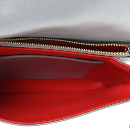 Louis Vuitton Metallic Lambskin Embossed Monogram Pochette Coussin Silver 5 of 9