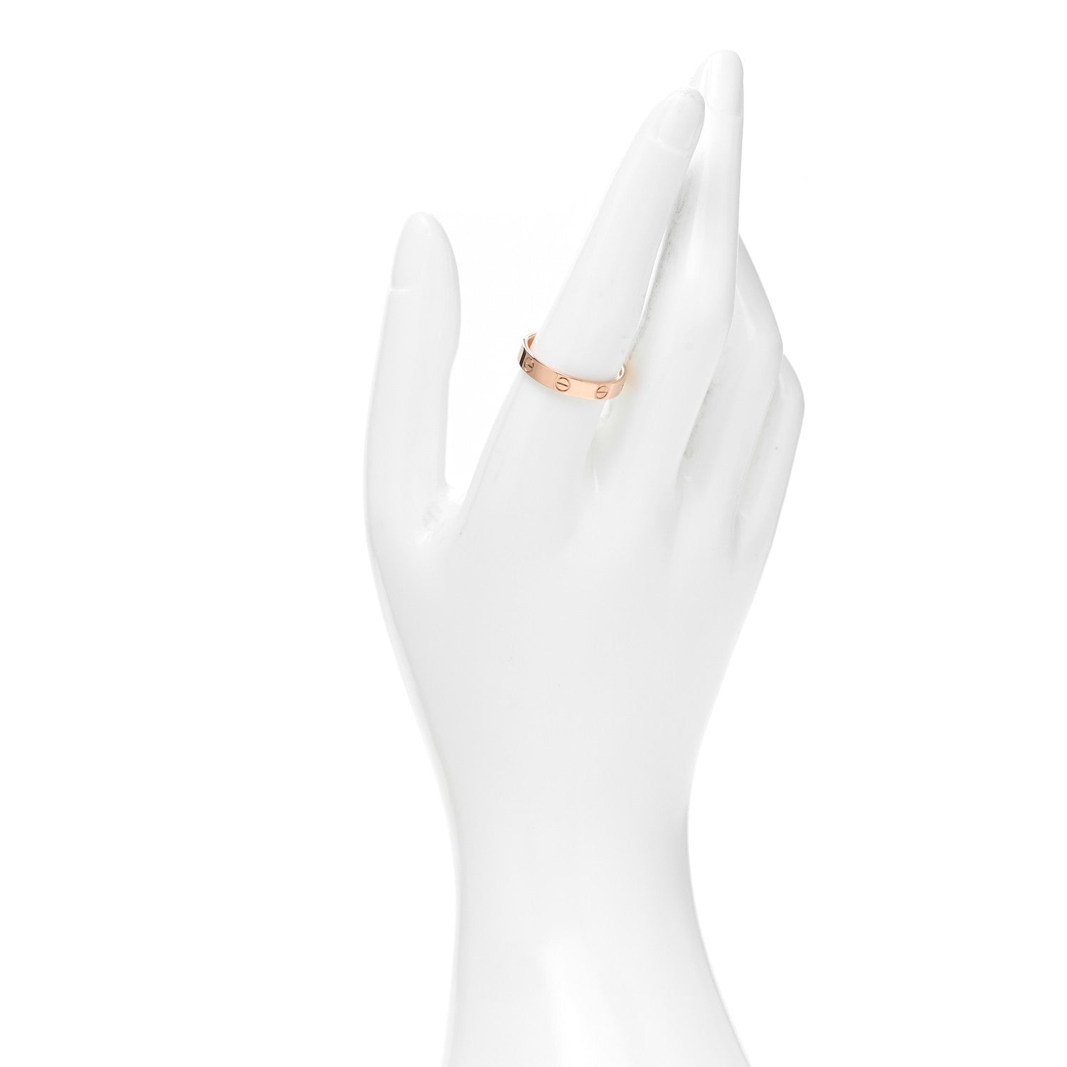 Cartier 18K Pink Gold 3.5mm LOVE Wedding Band Ring 58 8.5 2 of 5