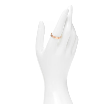 Cartier 18K Pink Gold 3.5mm LOVE Wedding Band Ring 58 8.5 2 of 5