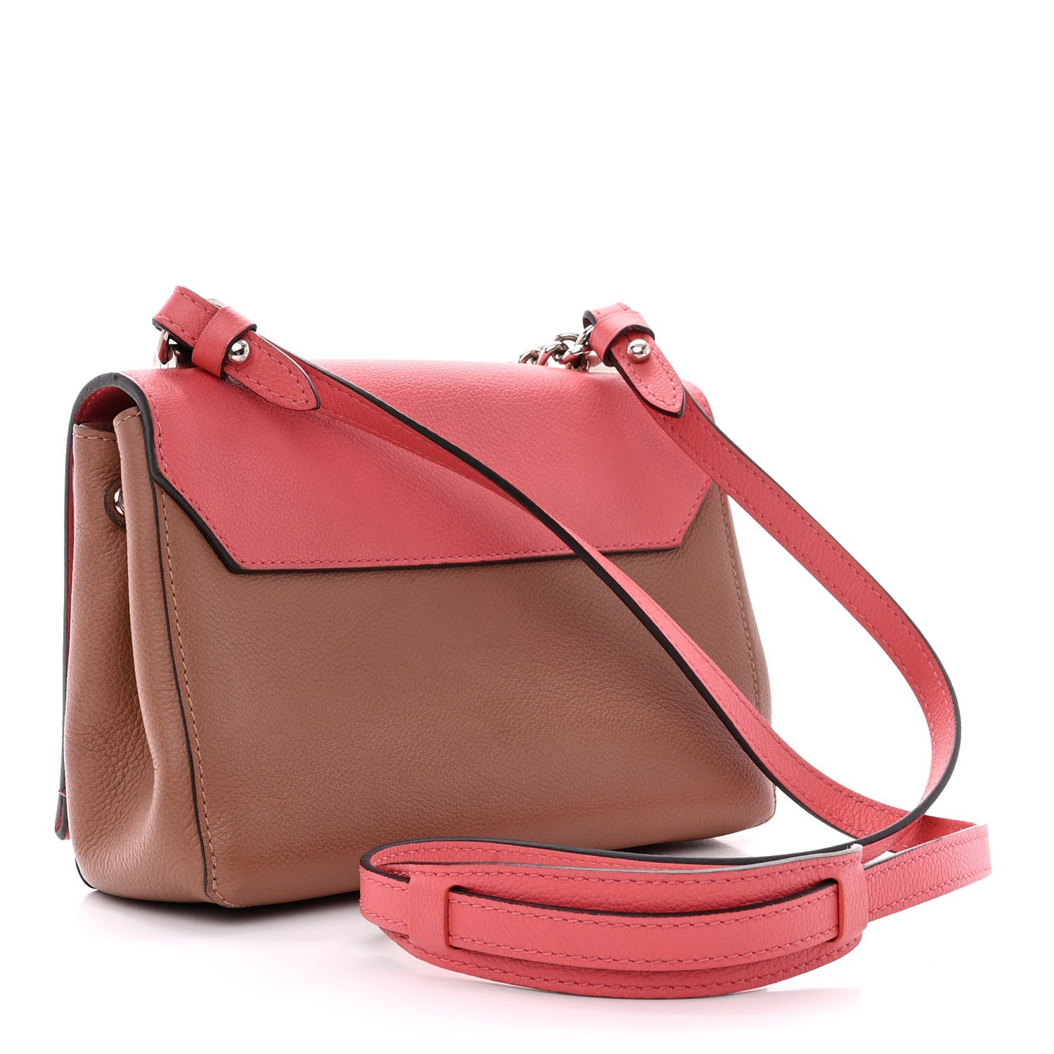 Louis Vuitton Calfskin Lockme II Chain Bag BB Rose Bruyere 3 of 15