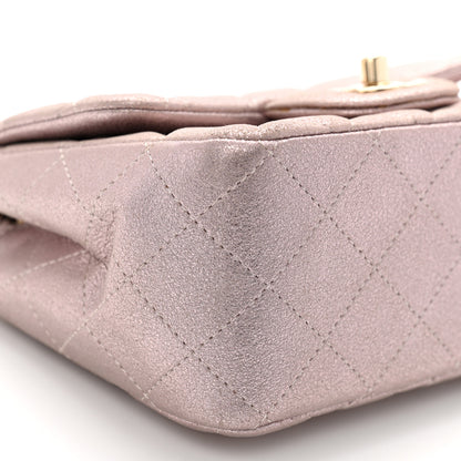 Chanel Metallic Lambskin Quilted Mini Square Flap Pink 9 of 12