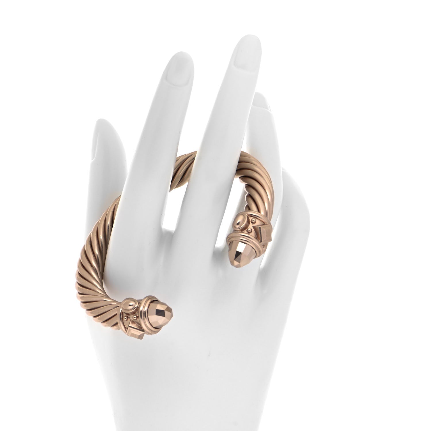 David Yurman Aluminum 10mm Renaissance Bracelet Pale Gold 2 of 4