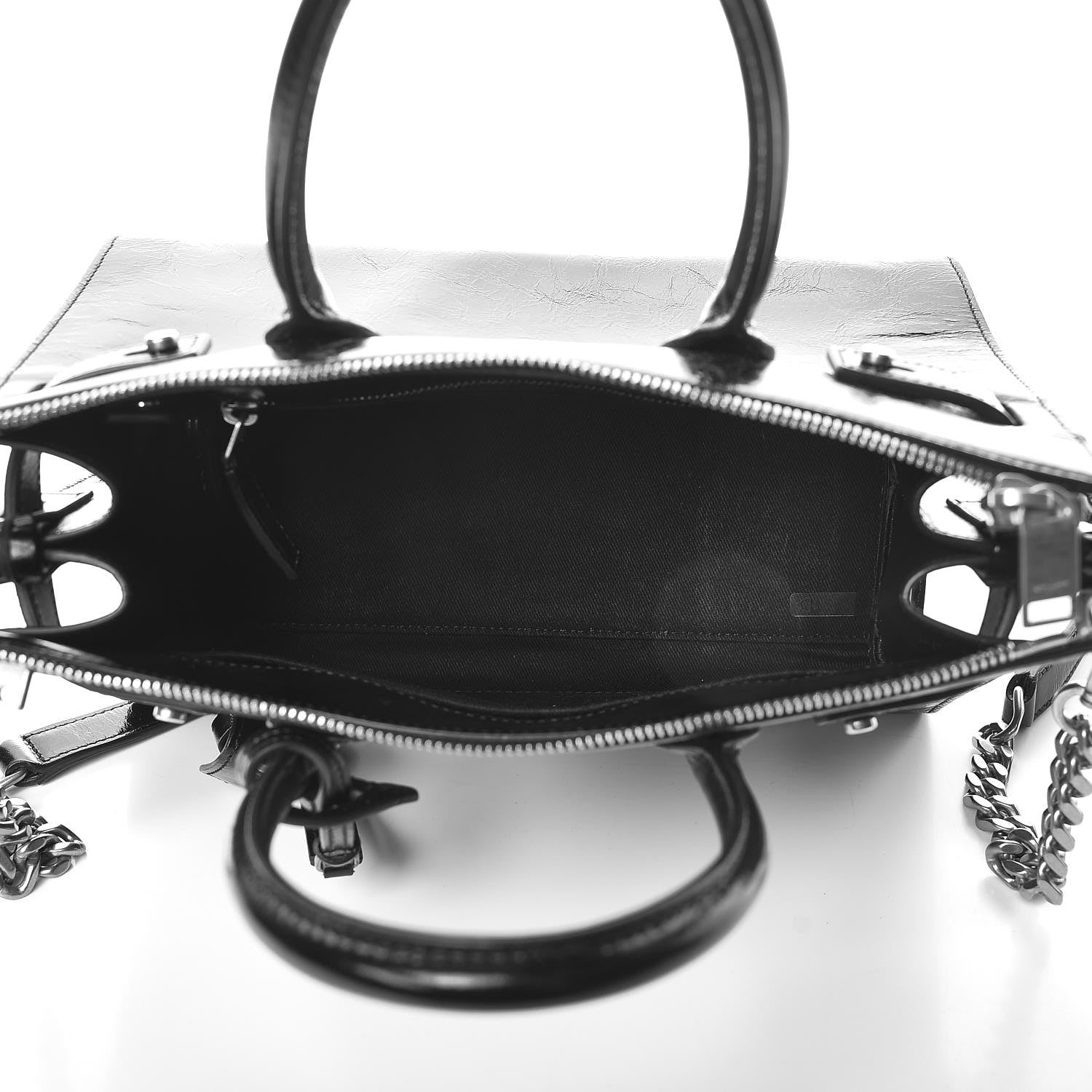 Saint Laurent Glace Calfskin Baby Souple Sac De Jour Black 6 of 11