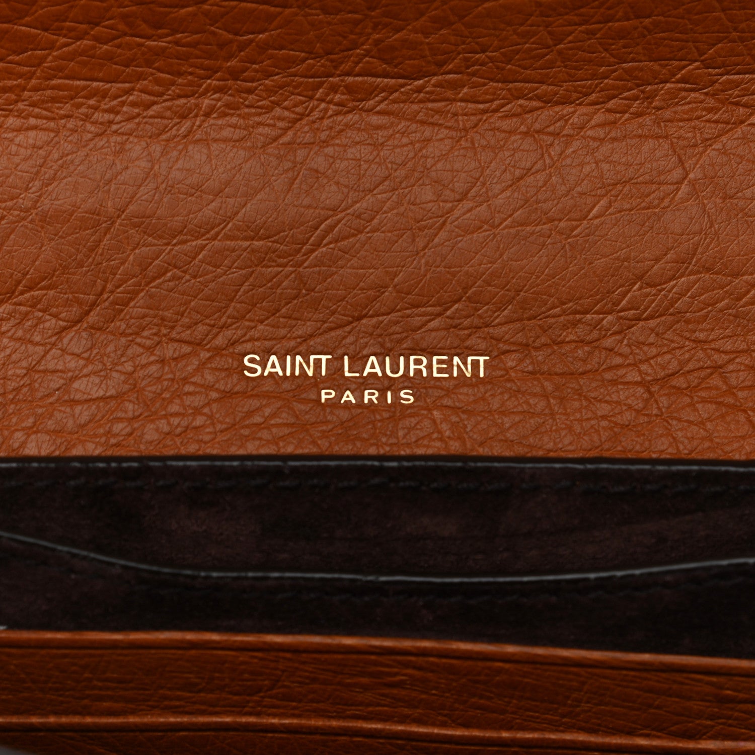 Saint Laurent Ostrich Mini Classic Monogram Kaia Satchel Brick 5 of 9