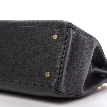Hermes Togo Kelly Retourne 32 Black 7 of 10