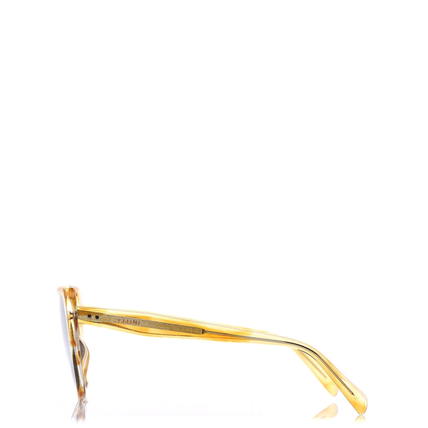 Celine Acetate Cat Eye Sunglasses CL400471 Yellow Blue 3 of 7