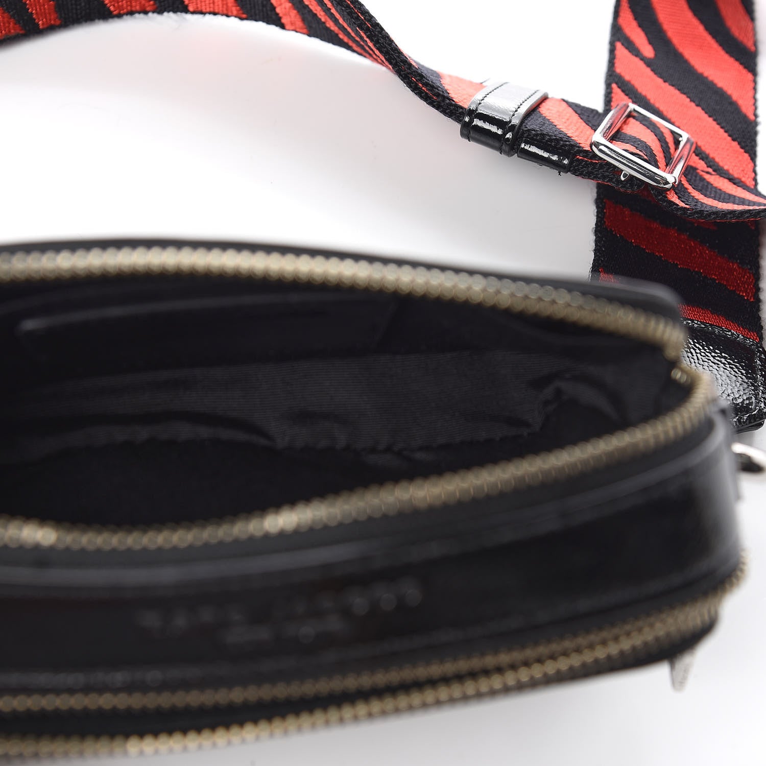 Marc Jacobs Patent Crystal Embellished Snapshot Camera Bag Black 5 of 10