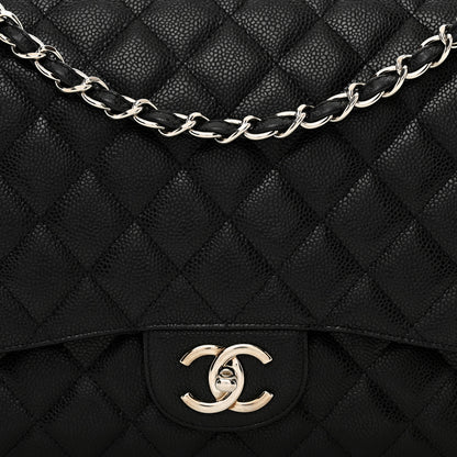Chanel Caviar Quilted Maxi Double Flap Black 5 of 9
