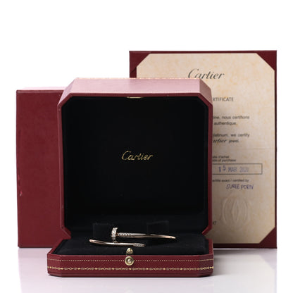 Cartier 18K Pink Gold Diamond Juste Un Clou Bracelet 17 5 of 5