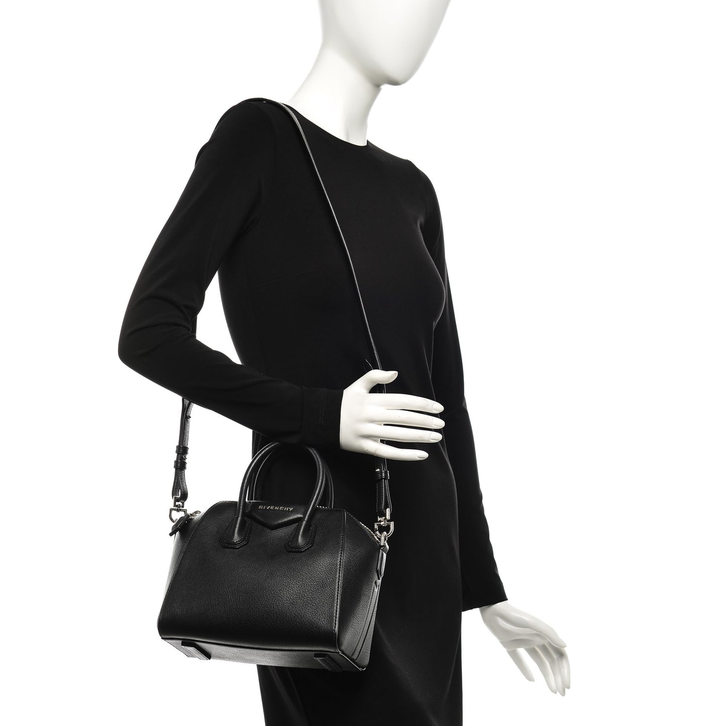 Sugar Goatskin Mini Antigona Black