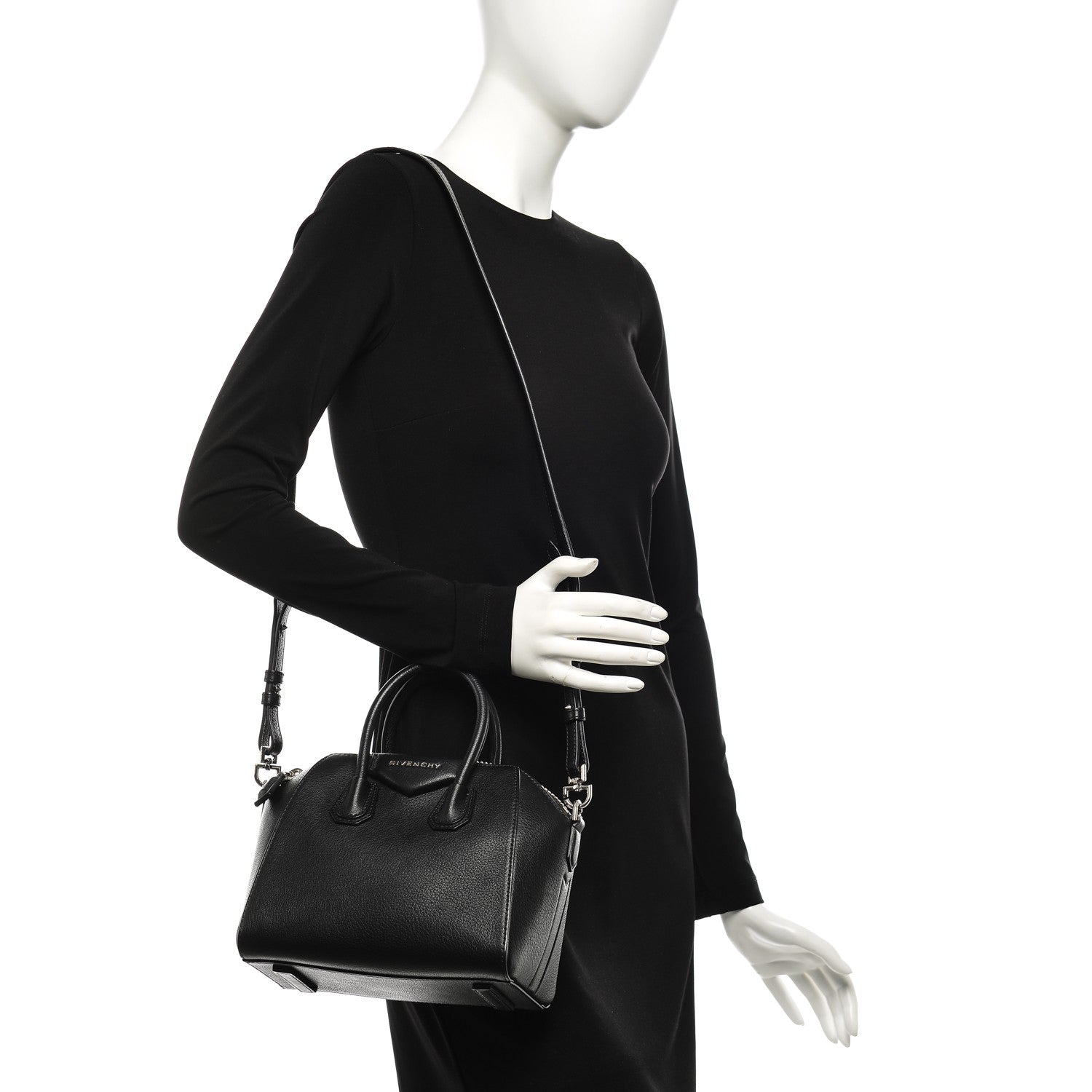 Givenchy Sugar Goatskin Mini Antigona Black 2 of 6
