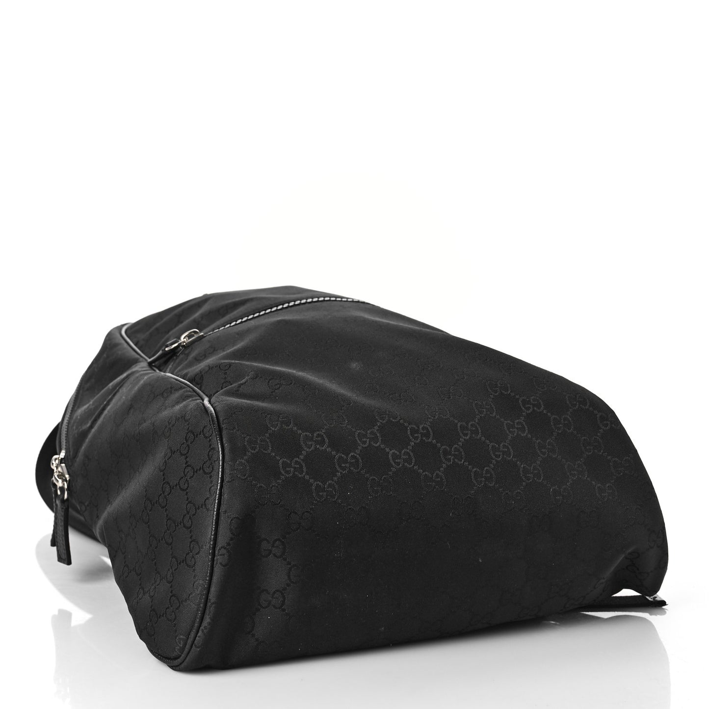 Nylon Monogram Slim Backpack Black