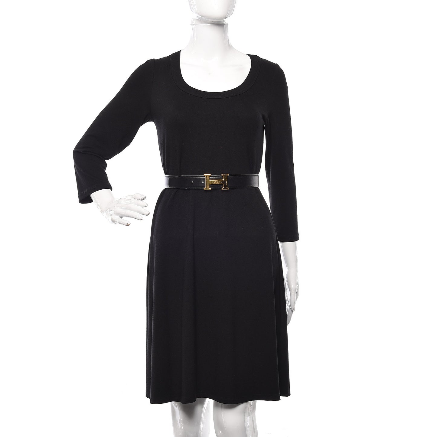 Box Courchevel 32mm H Belt 65 Black Gold