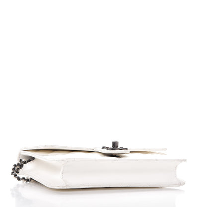 Chanel Lambskin Quilted Medium Crossing Times Flap Dark White 4 of 9
