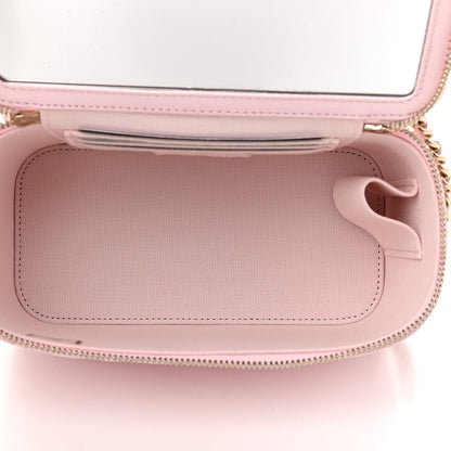 Chanel Lambskin Quilted Small Top Handle Vanity Case With Chain Light Pink 5 of 12