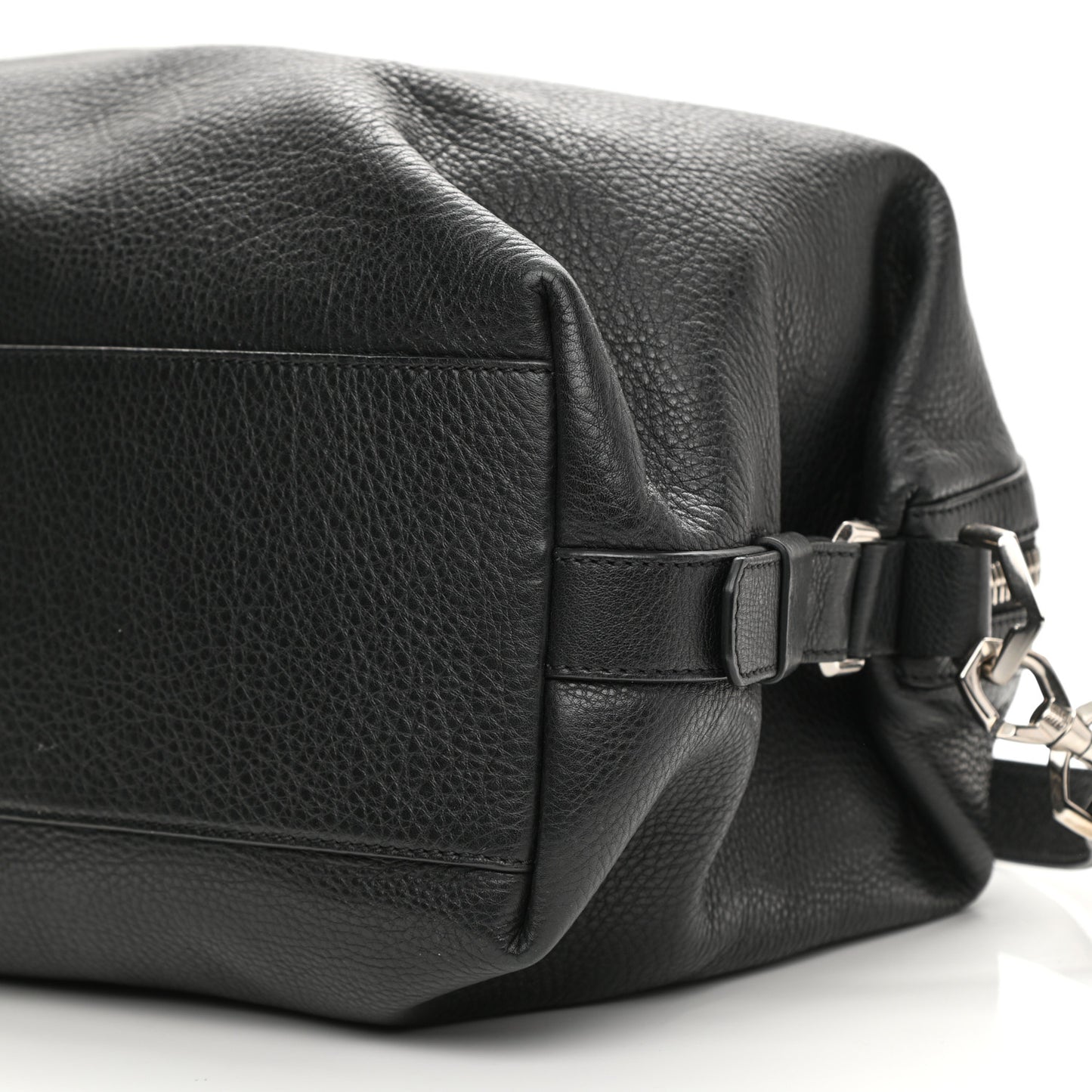 Pebbled Calfskin Small Nightingale Black