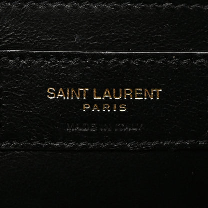 Saint Laurent Grain De Poudre Textured Mixed Matelasse Triquilt Medium Monogram Satchel Dune 6 of 13