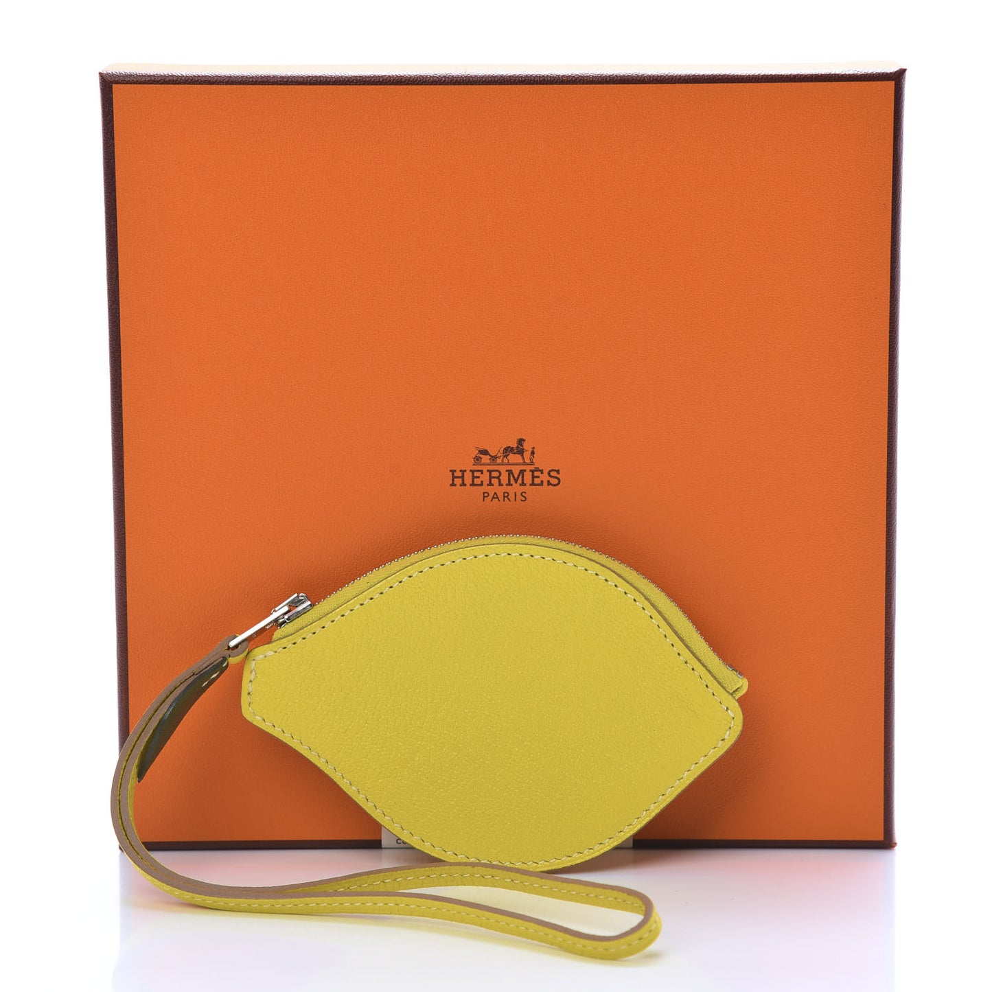 Chevre Mysore Tutti Frutti Citron Coin Purse Charm Lime