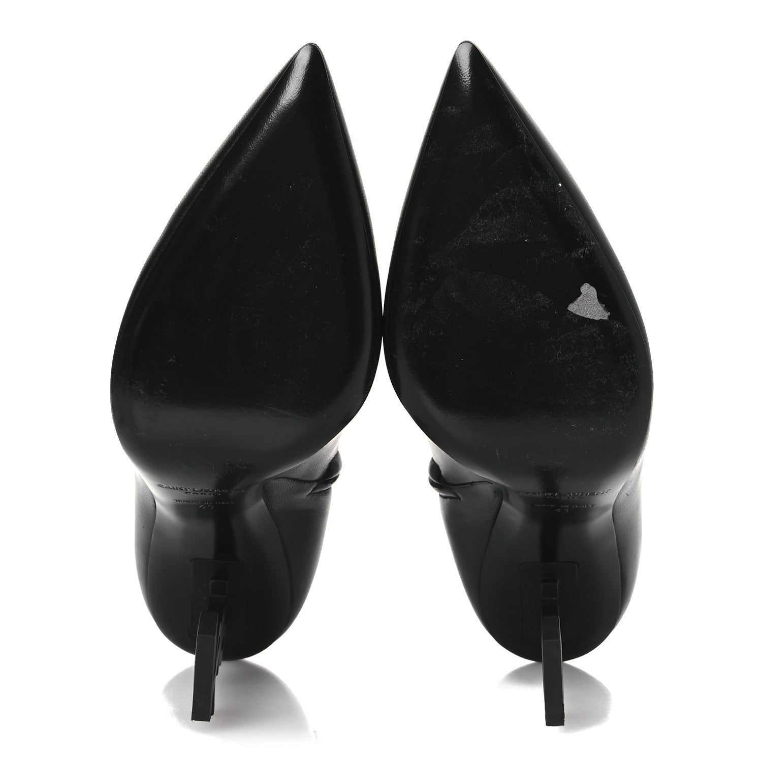 Saint Laurent Calfskin Opyum Ankle Boots 41 Black 7 of 11