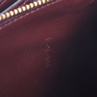 Celine Python Medium Classic Box Flap Bag Burgundy 7 of 7