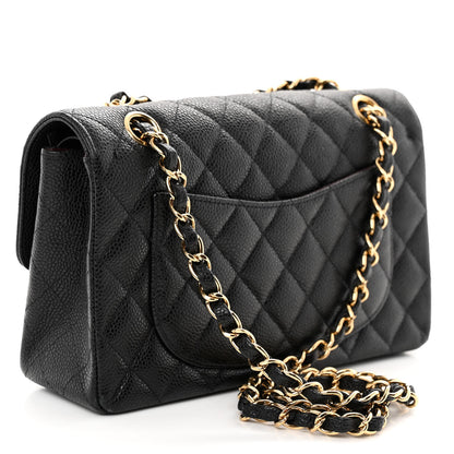 Chanel Caviar Quilted Small Double Flap Black 3 of 12