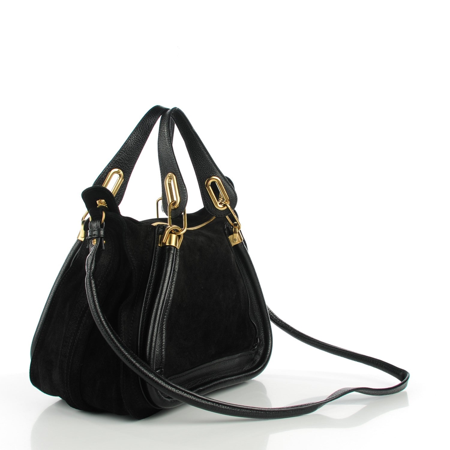 Chloe Suede Calfskin Medium Paraty Black 3 of 9