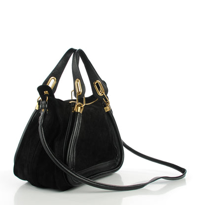 Chloe Suede Calfskin Medium Paraty Black 3 of 9