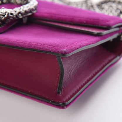 Gucci Velvet Super Mini Dionysus Shoulder Bag Fuchsia Violet Cyclamen 13 of 15