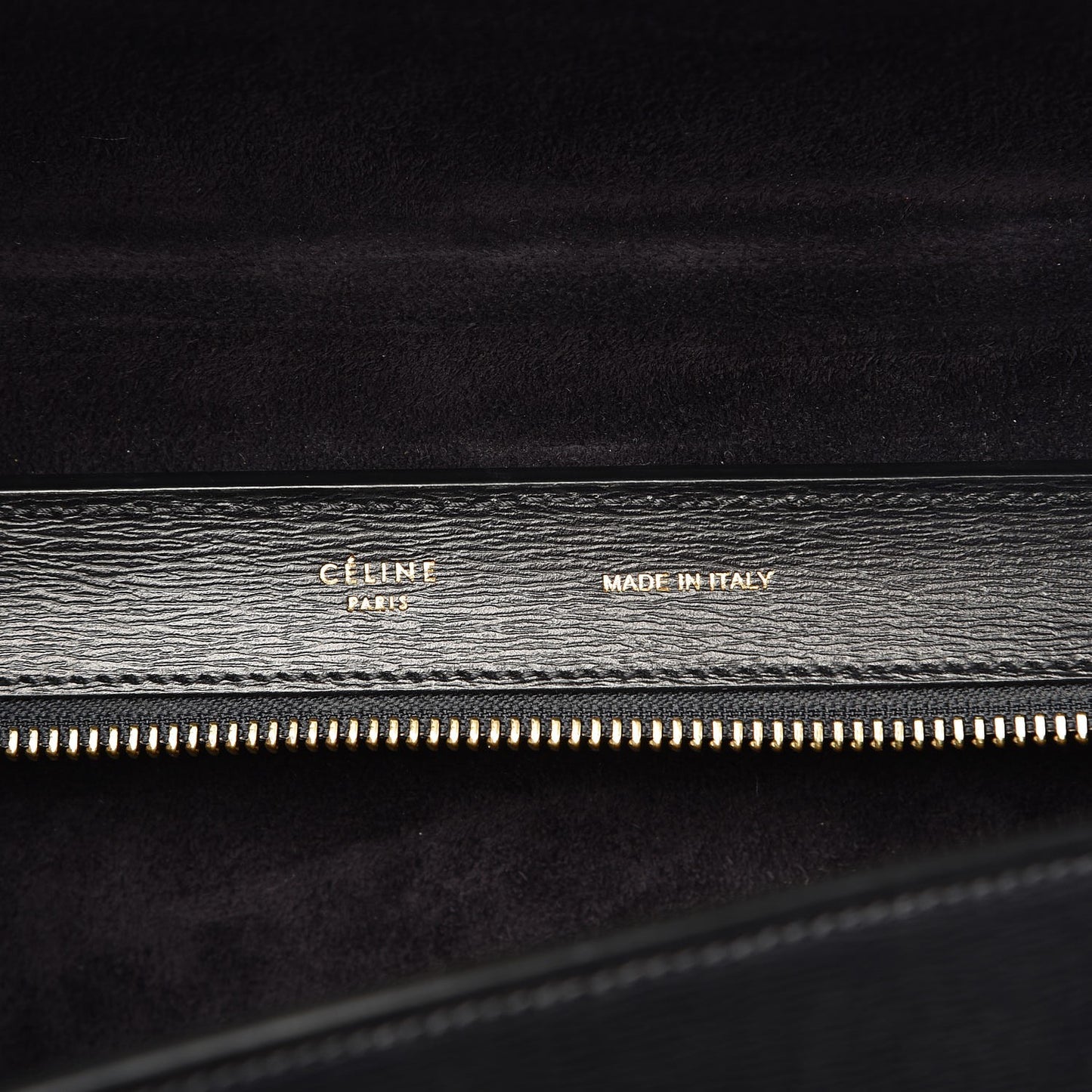 Liege Calfskin Small Trapeze Black