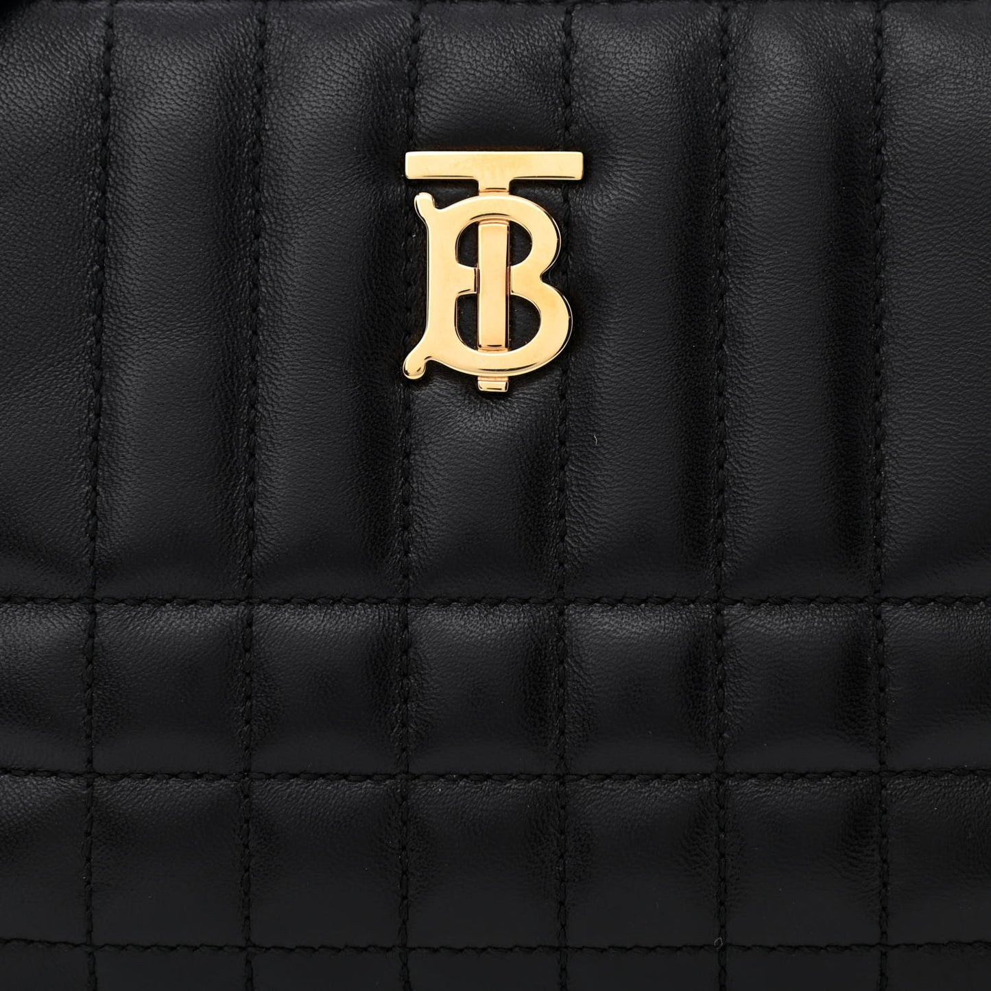 Lambskin Quilted Lola Double Pouch Crossbody Black