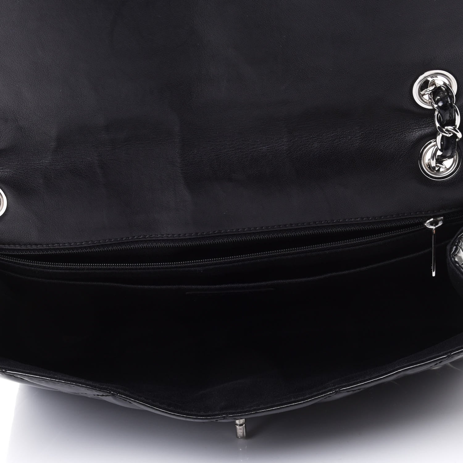 Chanel Vinyl Quilted In the Business Flap Bag Black 4 of 4
