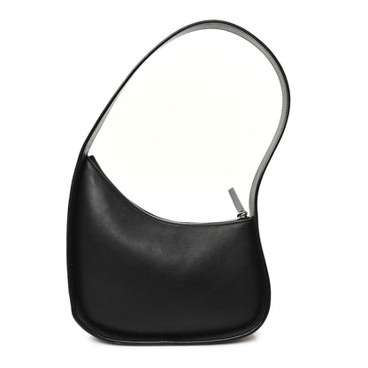 The Row Smooth Calfskin Half Moon Shoulder Bag Black 1 of 9
